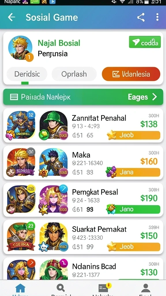 Ilustrasi level yang menantang dan penuh strategi.