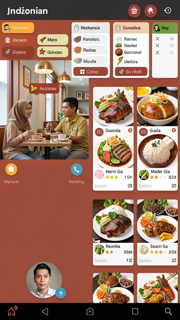 Tampilan antarmuka yang menarik dan user-friendly.