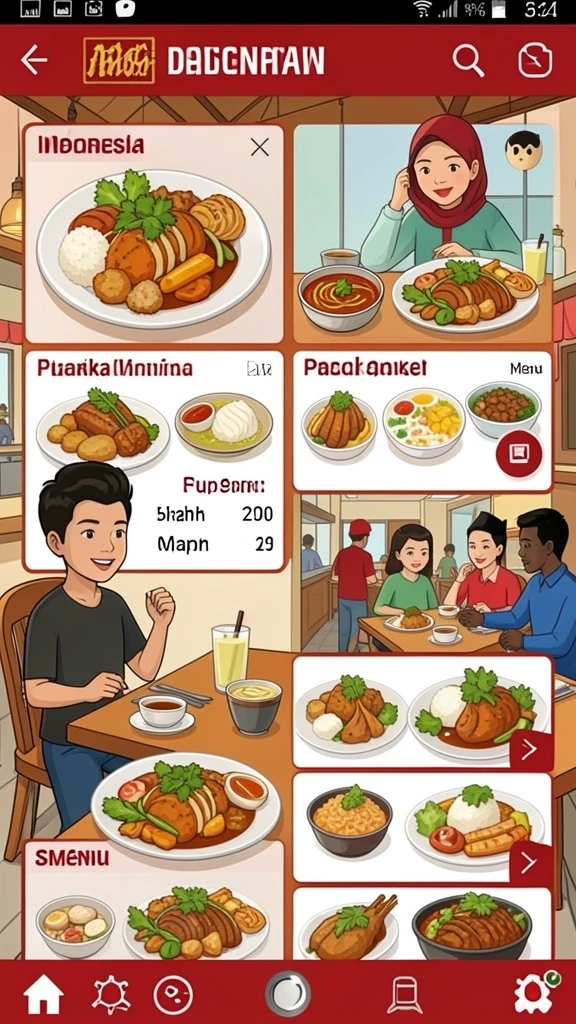 Tampilan antarmuka yang intuitif dan menarik.