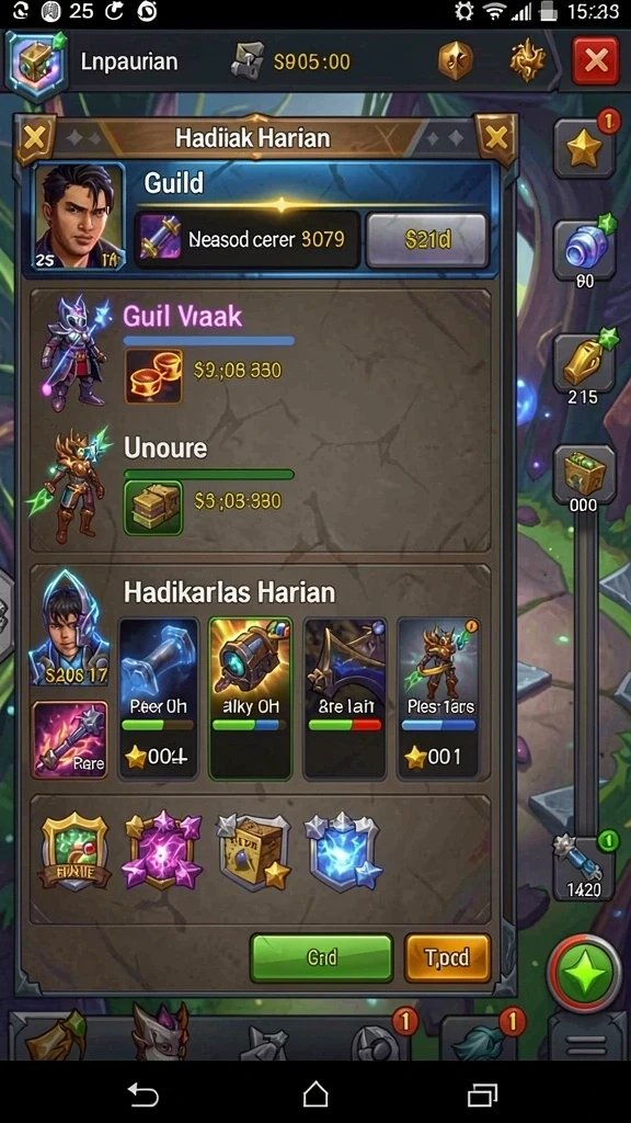 Berbagai karakter unik yang bisa dipilih untuk bermain.