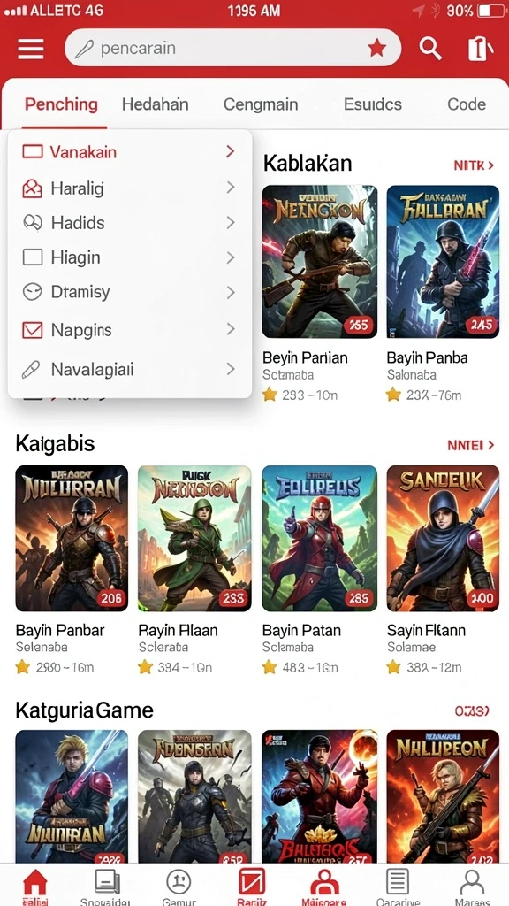 Level menantang yang penuh aksi.