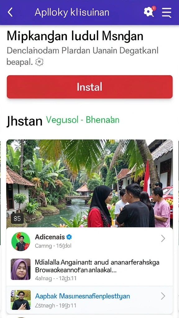 Tampilan antarmuka yang intuitif dan menarik.