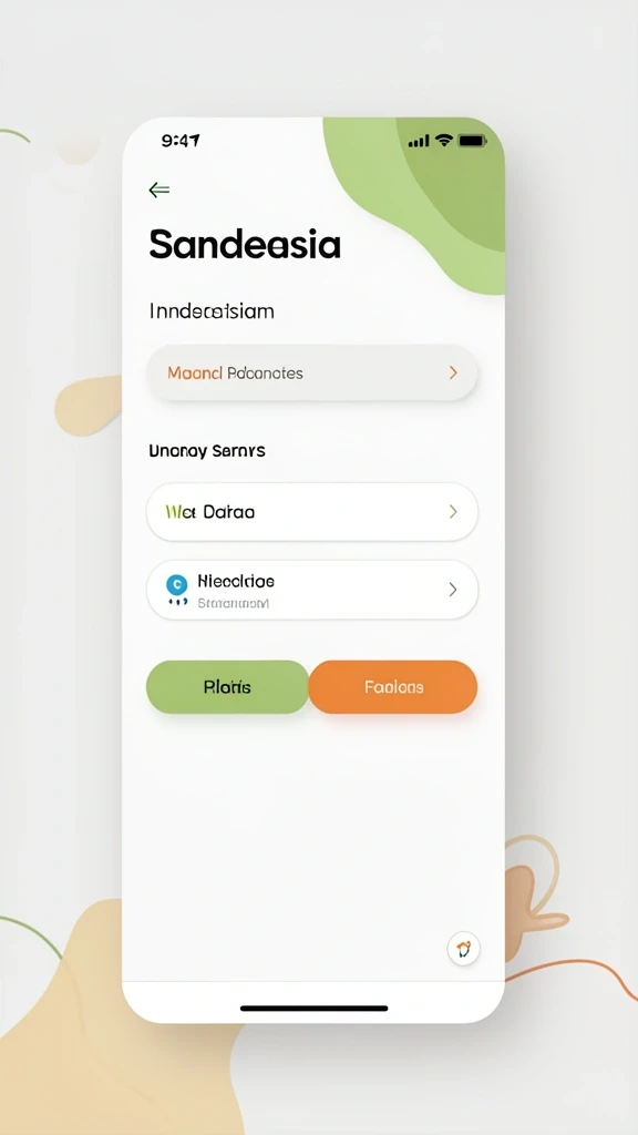 Menu utama yang sederhana dan intuitif.