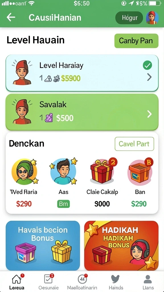 Karakter unik dengan kemampuan khusus.