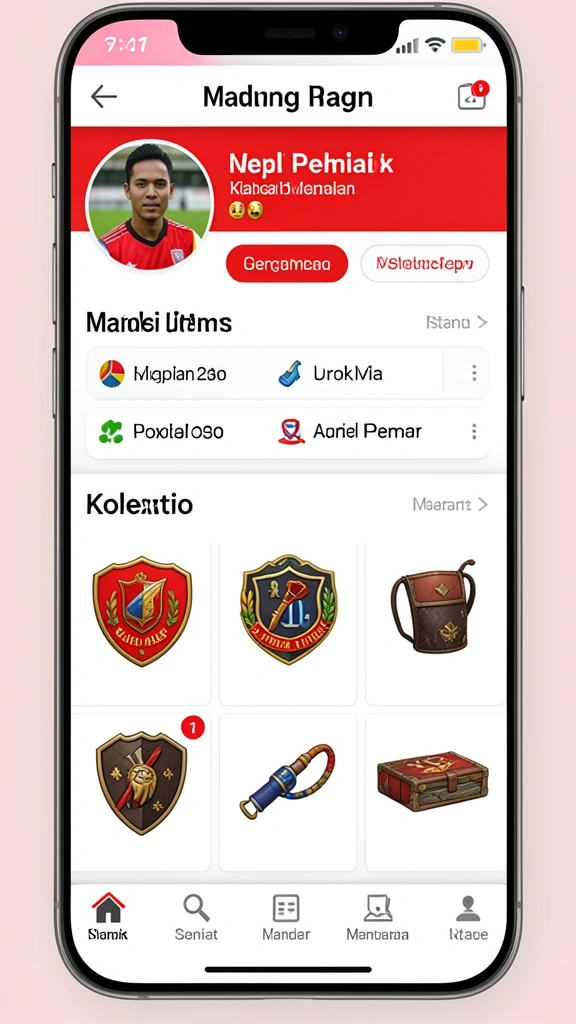 Interaksi sosial dengan pemain lain melalui chat.