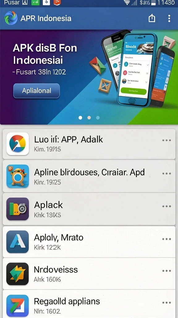 Screenshot memperlihatkan pilihan permainan yang beragam.
