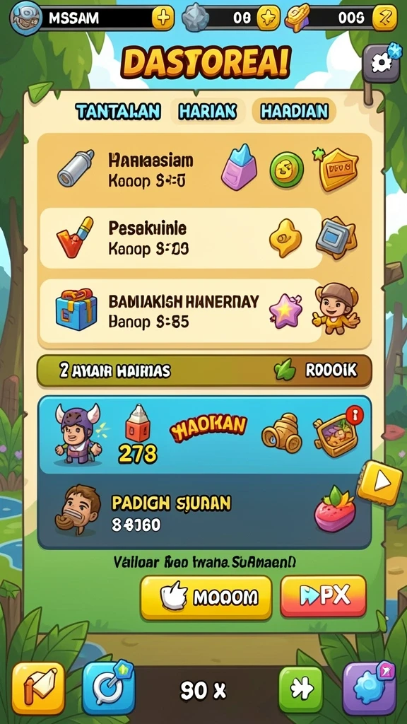 Misi menantang dengan berbagai level yang bisa dijelajahi.