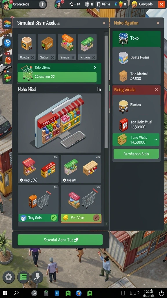 Screenshot menunjukkan level terbaru yang penuh warna dan tantangan.