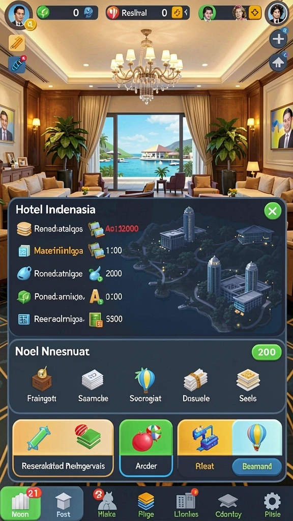 Level permainan yang penuh tantangan dan keseruan.