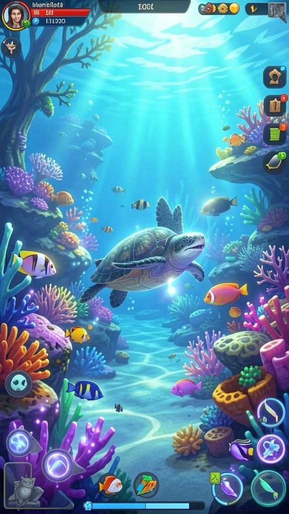 Tampilan grafis yang memukau saat menjelajahi dunia game.